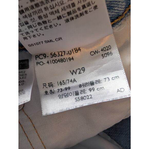 SET OF 2: Levi’s Premium 501 Original Distressed Cutoff Shorts - Light Wash W29 - Picture 10 of 11